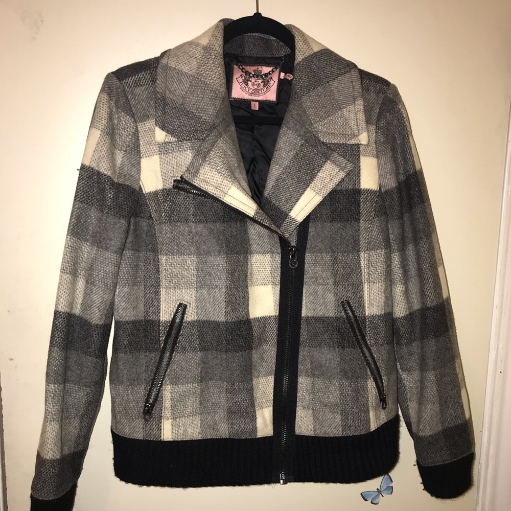Plaid bomber jacket